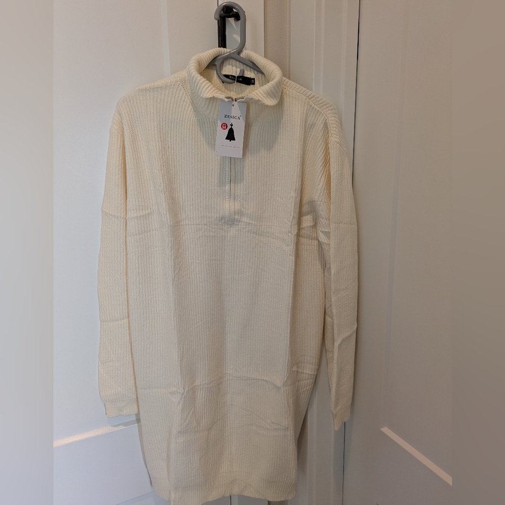 NWT Cream Tunic Sweater
